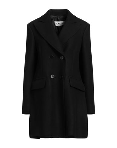 Lanvin Woman Coat Black Size 8 Wool, Polyamide