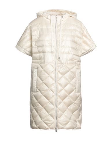 Peserico Woman Puffer Ivory Size 6 Polyester, Polyamide In White