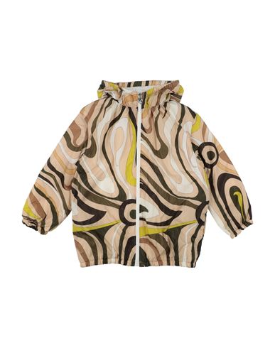 Shop Pucci Toddler Girl Jacket Beige Size 6 Polyamide