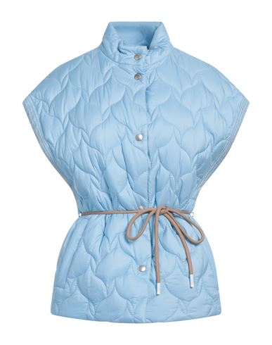 Peserico Woman Puffer Sky Blue Size 4 Polyester, Viscose