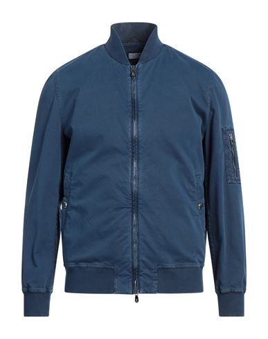Brunello Cucinelli Man Denim Outerwear Blue Size 46 Cotton, Elastane