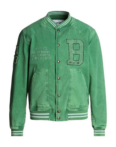 Blast-off Man Jacket Green Size 38 Cotton, Elastane