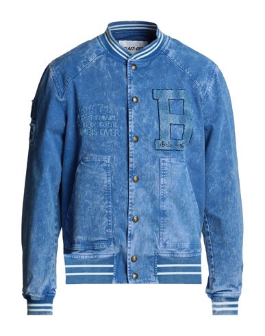 Blast-off Man Jacket Blue Size 40 Cotton, Elastane