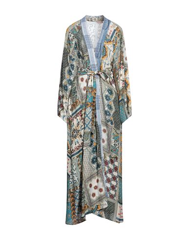 Shop Anjuna Woman Overcoat & Trench Coat Azure Size L Viscose In Blue