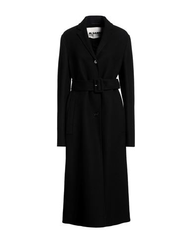 Jil Sander Woman Coat Black Size 12 Cashmere