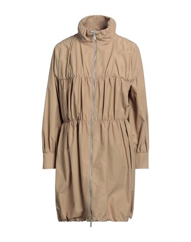 Peserico Woman Overcoat & Trench Coat Sand Size 6 Cotton, Polyamide In Beige