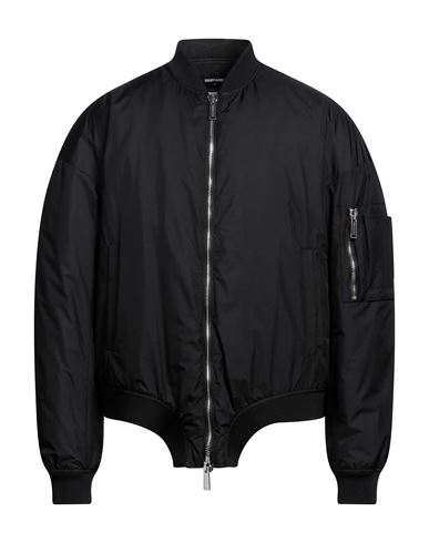 Dsquared2 Man Jacket Black Size 46 Polyamide, Polyurethane Coated