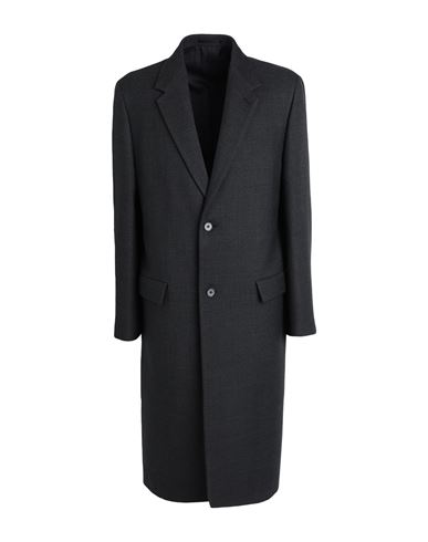 Jil Sander Man Coat Lead Size 42 Virgin Wool, Silk In Grey