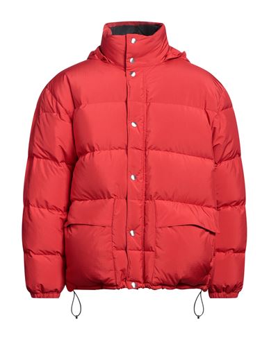 Jil Sander Man Down Jacket Red Size S Polyester
