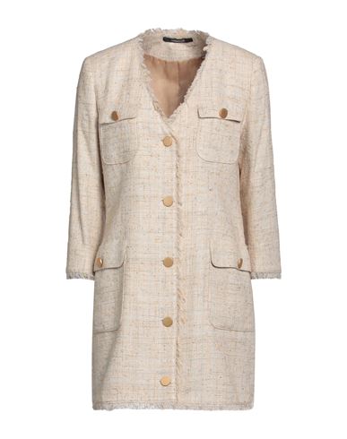Tagliatore 02-05 Woman Overcoat & Trench Coat Beige Size 12 Cotton, Viscose, Polyamide, Polyimide, M