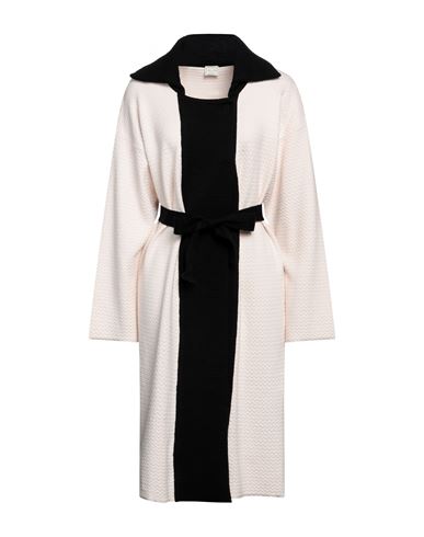 Shop No-nà Woman Overcoat & Trench Coat Black Size L Viscose, Polyester, Polyamide