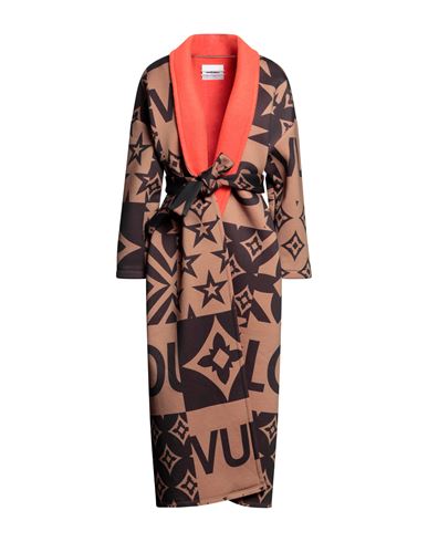 Brand Unique Woman Coat Camel Size 1 Polyester, Virgin Wool In Beige