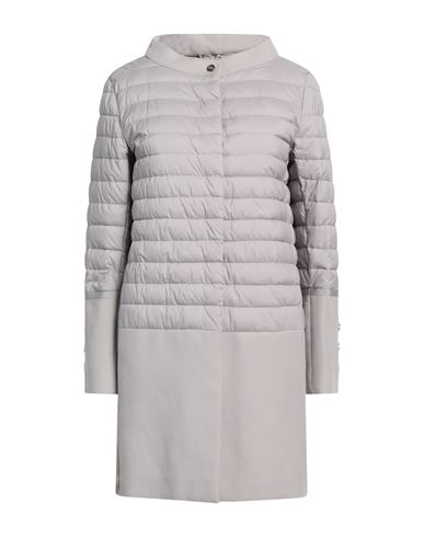 Shop Herno Woman Overcoat & Trench Coat Light Grey Size 6 Polyamide, Polyurethane, Cotton