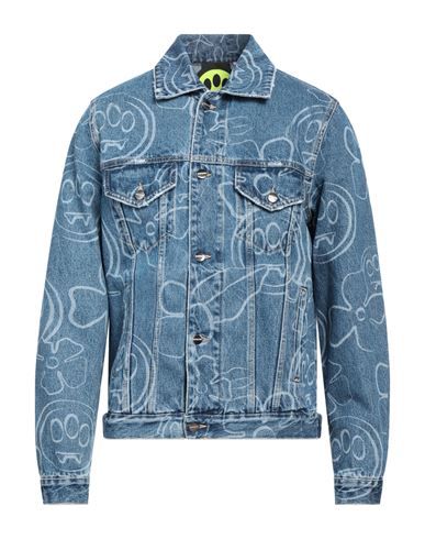 Shop Barrow Man Denim Outerwear Blue Size Xl Cotton