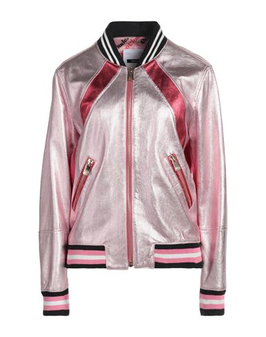 Shop Dimora Woman Jacket Pink Size 4 Leather
