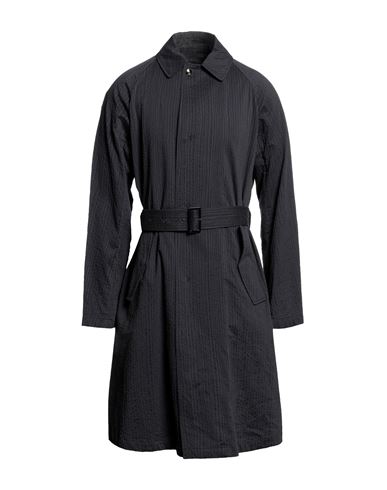 Giorgio Armani Man Overcoat & Trench Coat Navy Blue Size 42 Cotton, Viscose