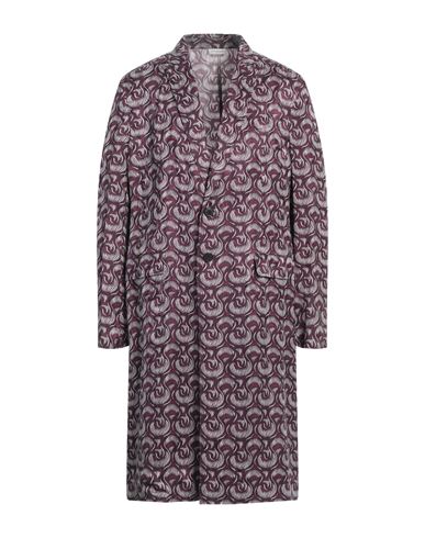 Dries Van Noten Man Overcoat & Trench Coat Deep Purple Size 40 Viscose