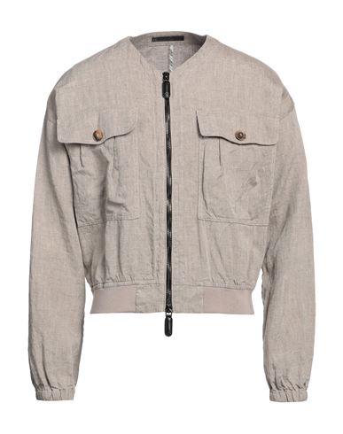 Giorgio Armani Man Jacket Sand Size 44 Linen In Beige
