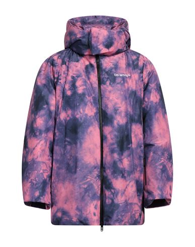 Shop Off-white Man Puffer Purple Size L Polyester