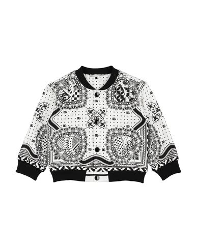 Shop Dolce & Gabbana Newborn Boy Jacket White Size 3 Cotton, Elastane