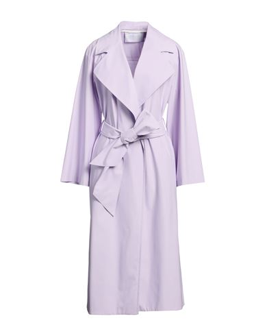 Harris Wharf London Woman Overcoat Lilac Size 6 Polyester In Purple