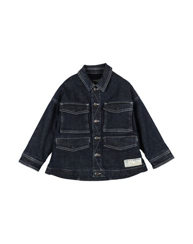 Dolce & Gabbana Toddler Boy Denim Outerwear Blue Size 5 Cotton, Elastane, Aluminum, Resin, Zamak In Blue