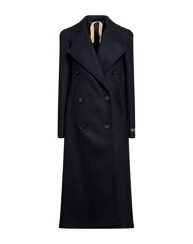 Shop N°21 Woman Coat Navy Blue Size 4 Virgin Wool, Polyamide