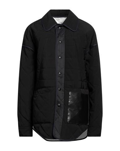 Shop N°21 Woman Jacket Black Size L Polyester, Cotton, Polyurethane Coated