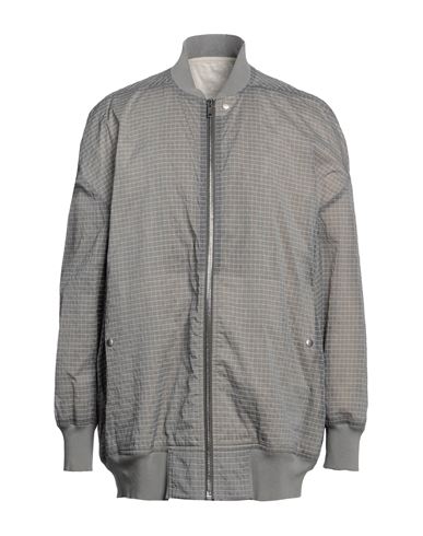 Rick Owens Man Jacket Grey Size 40 Polyamide, Polyethylene