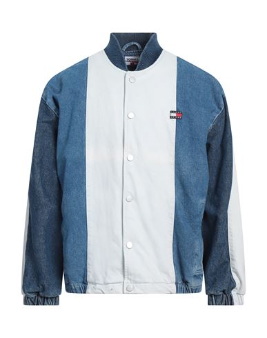 Tommy Jeans Man Denim Outerwear Blue Size L Cotton