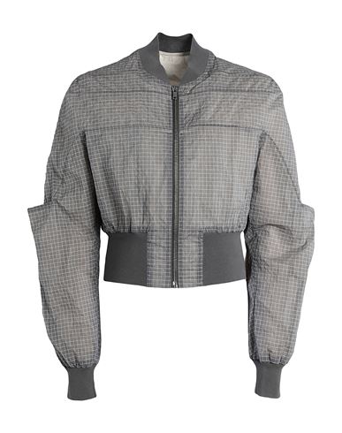 Rick Owens Man Jacket Grey Size 42 Polyamide, Polyethylene, Cotton