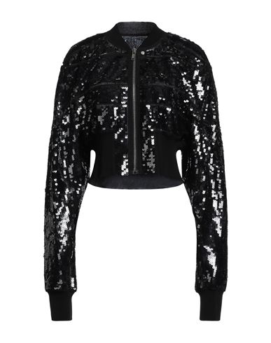 Shop Rick Owens Woman Jacket Black Size 8 Polyamide, Cotton, Polyester