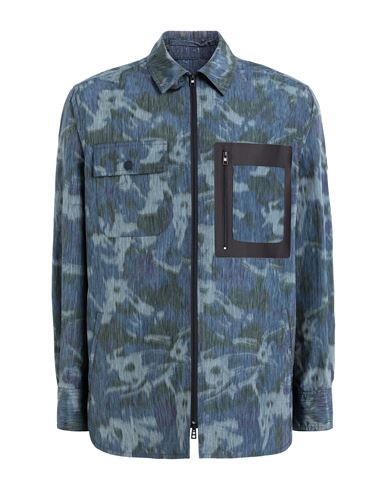 Lardini Man Jacket Slate Blue Size 44 Textile Fibers
