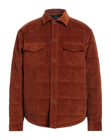 The Kooples Man Jacket Tan Size S Cotton, Elastane In Red