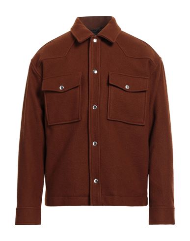 The Kooples Man Jacket Brown Size L Wool, Polyamide