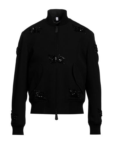 Burberry Man Jacket Black Size 40 Wool, Polyamide, Polyester, Elastane