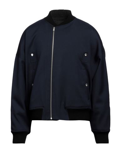 Jil Sander Man Jacket Navy Blue Size 42 Wool, Virgin Wool, Polyamide, Elastane