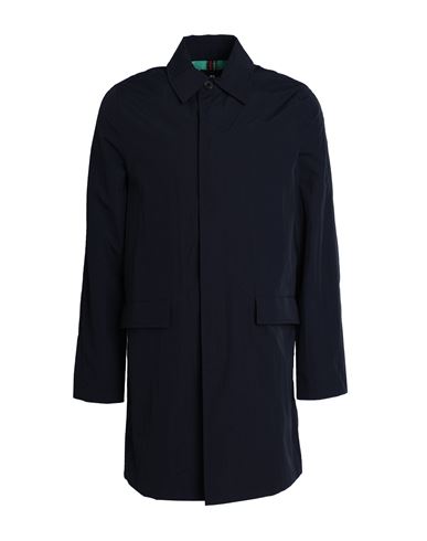 Shop Ps By Paul Smith Ps Paul Smith Man Overcoat & Trench Coat Midnight Blue Size Xl Recycled Nylon In Navy Blue