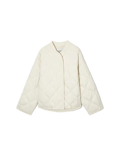 COS COS WOMAN PUFFER IVORY SIZE M POLYESTER