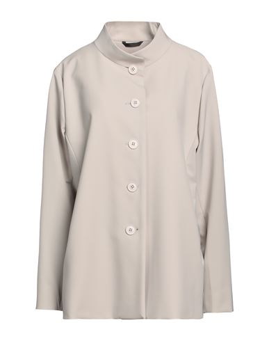 Cinzia Rocca Woman Overcoat Light Grey Size 16 Polyester, Polyurethane In Gray