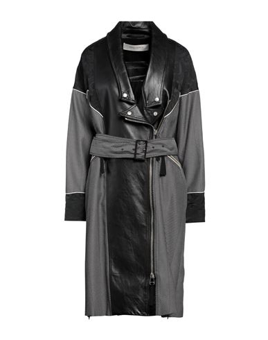 Shop Golden Goose Woman Overcoat & Trench Coat Black Size 4 Polyester, Virgin Wool