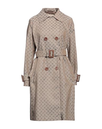 Herno Woman Overcoat Beige Size 6 Polyester, Cotton