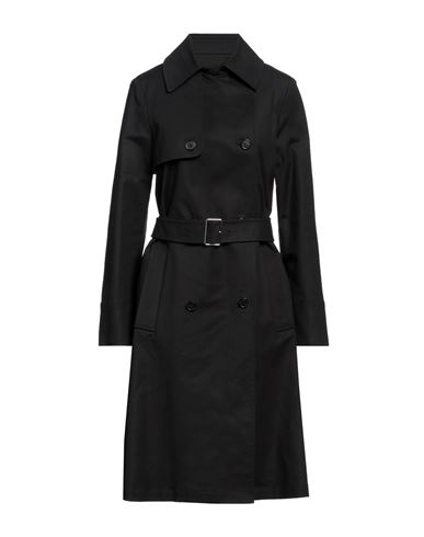 Bcbgmaxazria Woman Overcoat & Trench Coat Black Size 10 Cotton, Elastane