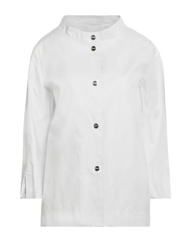 Shop Herno Woman Overcoat & Trench Coat Light Grey Size 6 Cotton, Elastane