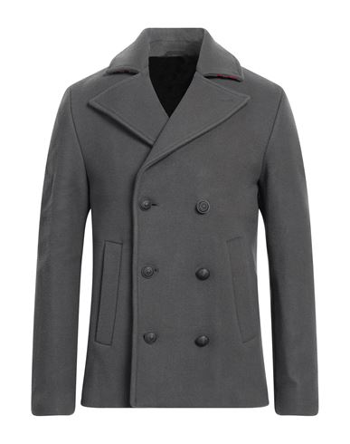 Zadig & Voltaire Man Coat Lead Size 46 Wool, Polyamide In Gray
