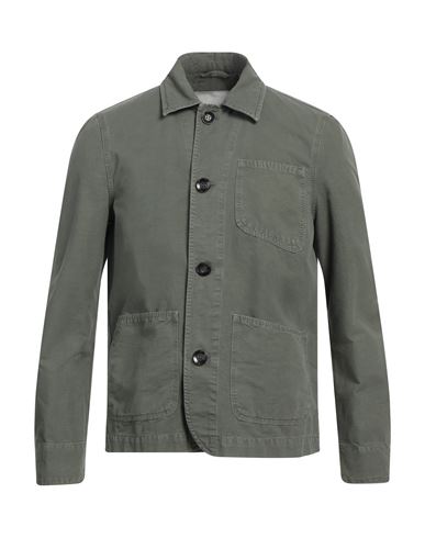 Man Jacket Military green Size S Cotton, Recycled cotton