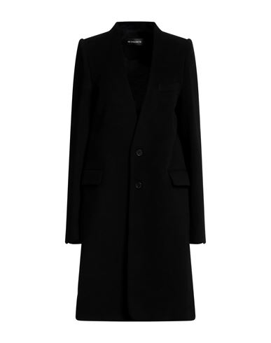 Ann Demeulemeester Woman Coat Black Size 10 Wool, Cashmere