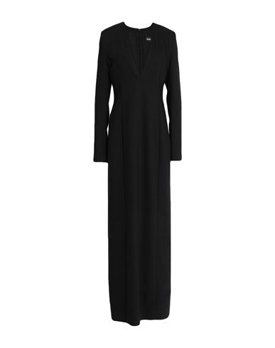 Ann Demeulemeester Woman Maxi Dress Black Size 8 Virgin Wool, Elastane