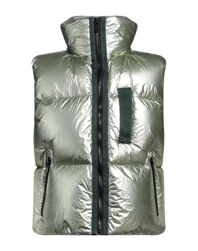 Givenchy Laminated Sleeveless Puffer In Green