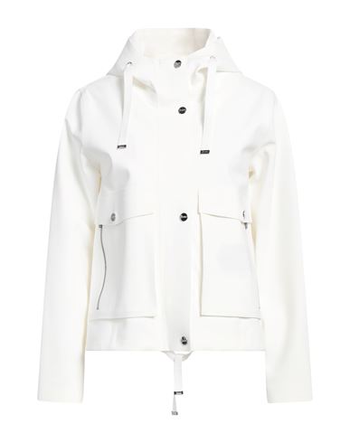 Herno Woman Jacket Ivory Size 8 Polyamide, Elastane In White